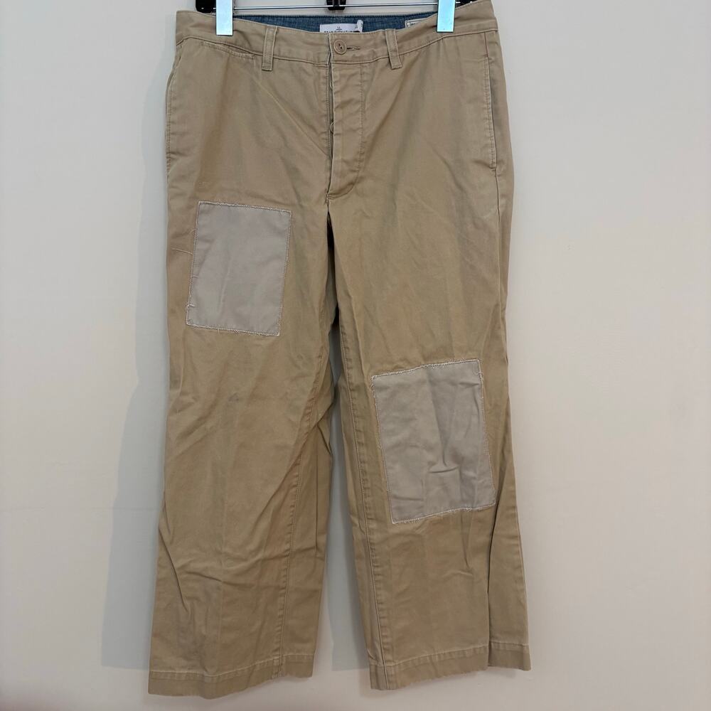 LL Bean Signature Khaki Pants with Knee Patches Women’s Size 10